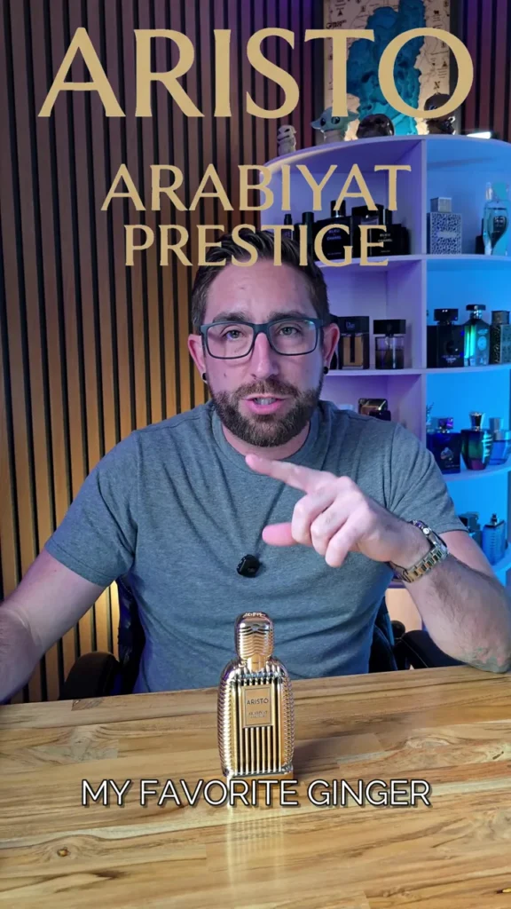 Loren Noble presenting Aristo by Arabiyat Prestige