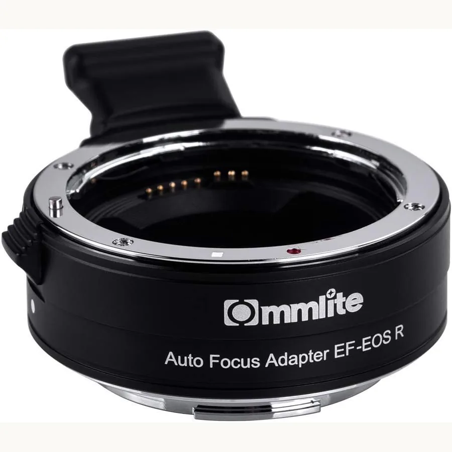 Commlite EF-to-EOS R Adapter used in the Noble Knows creator setup
