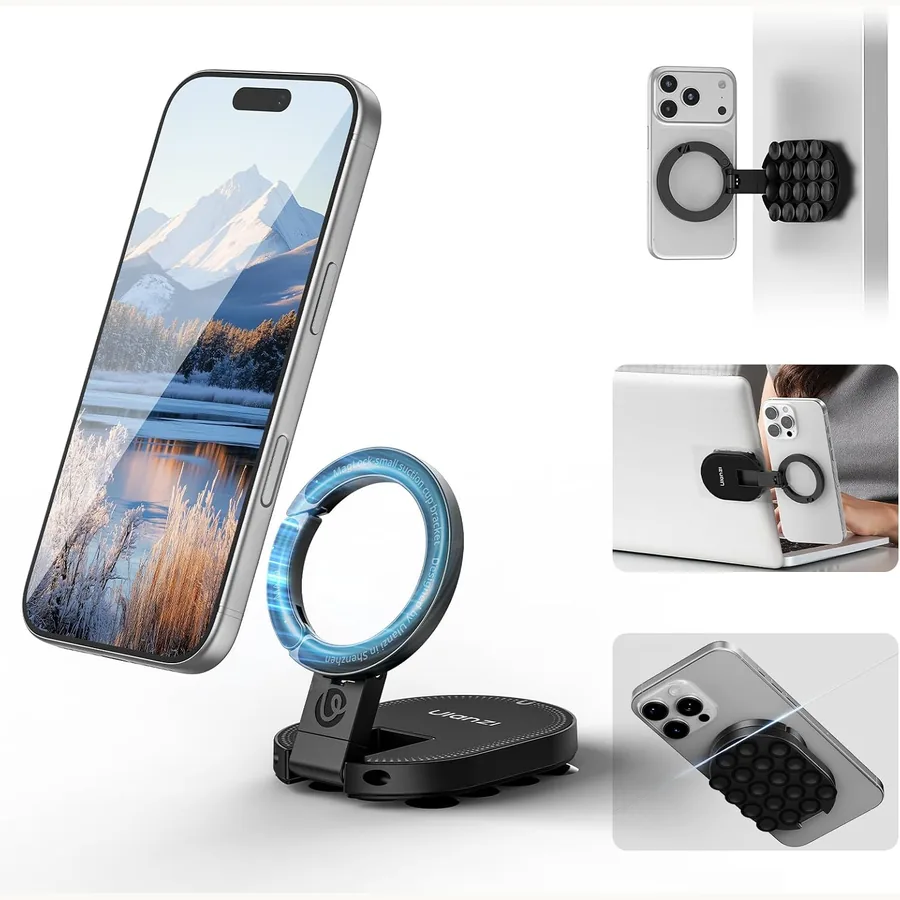 ULANZI MA39 Suction Phone Holder used in the Noble Knows creator setup