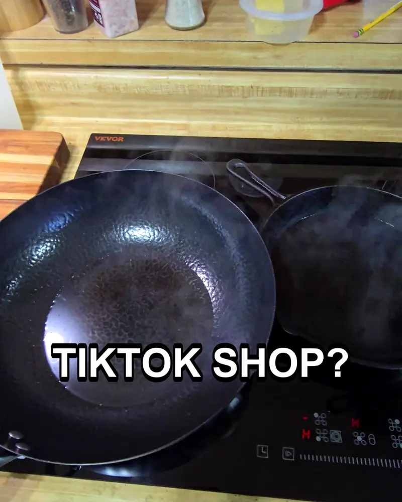VEVOR induction cooktop demonstrated in a kitchen